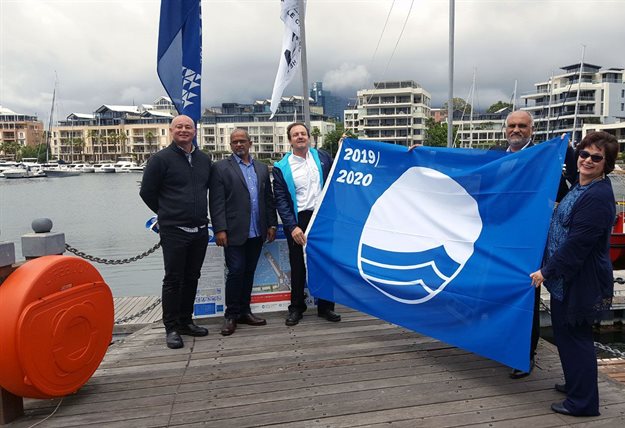 Blue Flag raising ceremony at the V&A Waterfront
