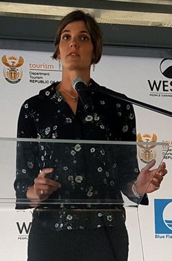 Sarah Ferguson, long-distance open ocean swimmer and founder of Breathe Ocean