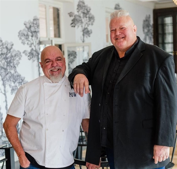 Chef Pete Goffe-Wood and Kobus Wiese