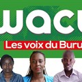 Four Iwacu journalists, from left, Térence Mpozenzi, Agnès Ndirubusa, Christine Kamikazi, Egide Harerimana, and their driver, Adolphe Masabarikiza, are detained in Burundi. Credit: CPJ/Iwacu Media.