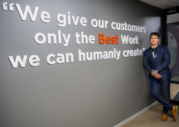 CEO Neil Barker at the Johannesburg office.