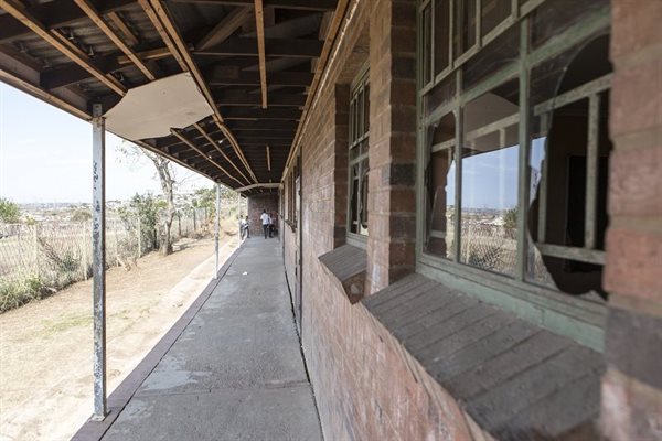 Dr JL Dube High School as ti stands today.