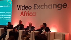 Video Exchange Africa, AfricaCom Panel (L-R): Siddhartha Roy, Cees van Versendaal, Russell Southwood, Ryan Solovei.