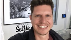 Werner captions this: “Behind the scenes… radio life”.