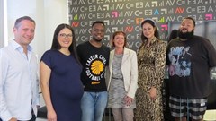 All the speakers from left to right: Stephane Rogovsky, the CEO and founder of R Squared; Amanda Sevasti Alves, head of CX and digital at Publicis Machine; rapper turned businessman, Siya Metane from SlikourOnLife; Nicole Capper, MD and owner of Mango-OMC; well-known blogger; Aqeelah Harron-Ally from Fashion Breed and Hayden Manuel, sportstyle ZA marketing manager at Puma South Africa.