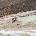 Mining for heavy minerals on the West Coast beaches north of the Olifants River. Photo: John Yeld