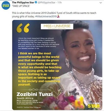 How the media is reacting to Zozibini Tunzi [analysis]