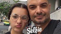 Goller with one of his favourite things...