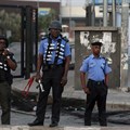 Police officers are seen near Lagos, Nigeria, on September 3, 2019. Journalists in Kogi and Bayelsa states reported being harassed and threatened during recent elections. Credit: CPJ/Reuters/Temilade Adelaja.
