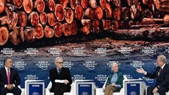 A session at Davos highlighted the consequences of capitalism. Fabrice Coffrini/AFP via Getty Images