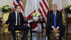 Trump and Macron agreed to a detente in their trade spat.
AP Photo/Evan Vucci