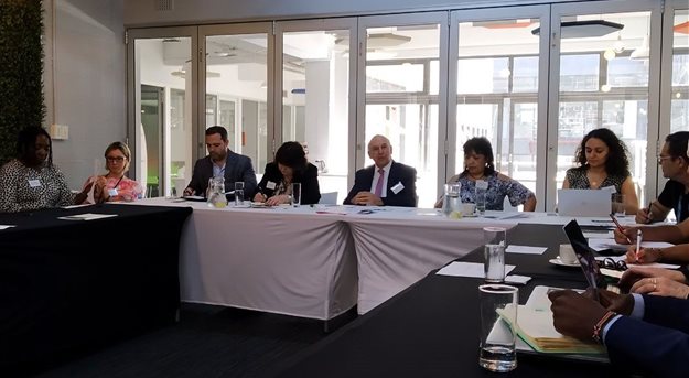 Roundtable engagement at the launch of Connected Places Catapult’s Urban Links Africa project