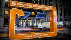 The Whopper Detour campaign. Image supplied.