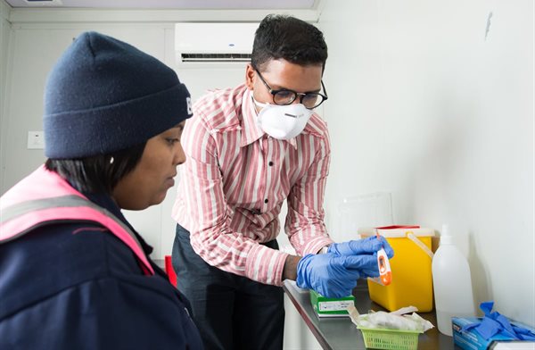 Temperature checks and mobile clinic services for Shoprite Group employees