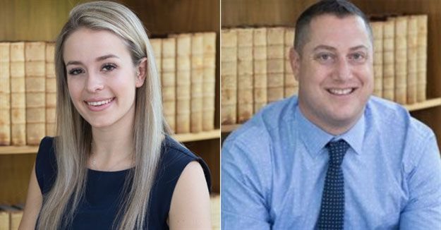 Jayde Vaughan, candidate attorney, and Darryl Furman, a director at Fluxmans Attorneys.