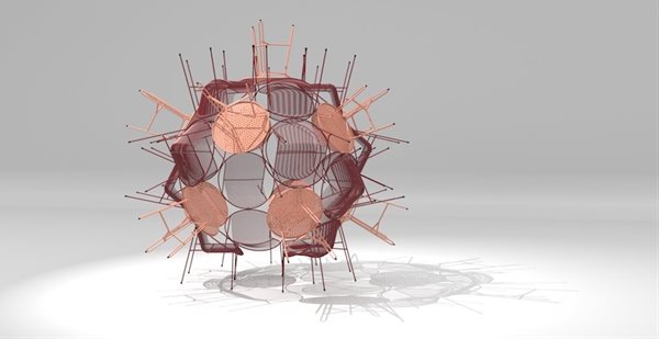 Virus Sculpture by Haldane Martin