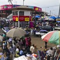 The street market at Mont-Bouët in Libreville, Gabon. The country was one of 10 on the continent downgraded this year. Getty Images