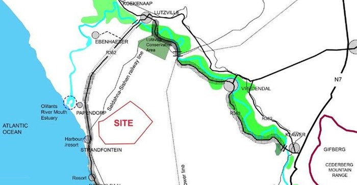 The map shows the location of the new Juno Wind Farm. Graphic: from the Supplementary Heritage Report by Sarah Winter and Nicolas Baumann (July 2019)