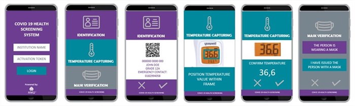Each school can be provided with an entry-level smartphone, preloaded with the newly developed application, which makes Covid-19 screening and data capturing much easier and faster.