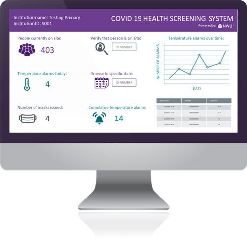 Real-time data and screening records can be viewed on a web portal