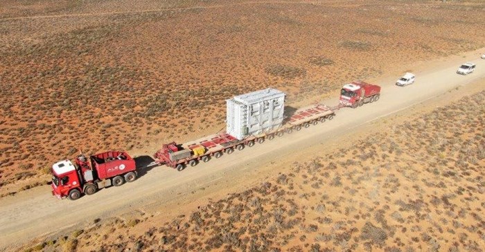 Locally manufactured transformer arrives at Perdekraal East Wind Farm