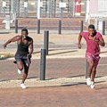 People exercising in Ellis Park in Johannesburg, South Africa. Dino Lloyd/Gallo Images via Getty Images