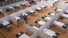 The Thusong Multipurpose Center in Khayelitsha which will serve as a Covid-19 site in Cape Town, South Africa. Brenton Geach/Gallo Images via Getty Images