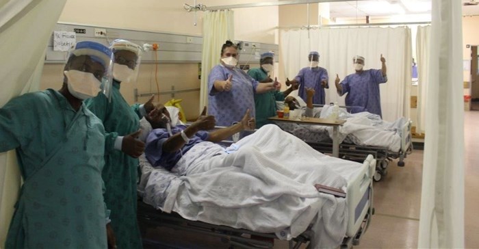 Shahied Fischer and Ivan Cummings were treated with HFNO at Groote Schuur Hospital. Image: Western Cape Health