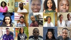 Some of the beneficiaries of Umthombo Youth Development Foundation