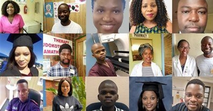 Some of the beneficiaries of Umthombo Youth Development Foundation