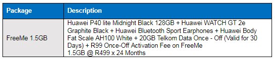 Giveaways at Telkom when you buy these new Huawei devices
