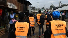 Census enumerators in Nairobi, Kenya. Countries need to collect comparable statistics about populations. SIMON MAINA/AFP via Getty Images