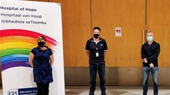 Charmaine Cunningham, Associate Professor Peter Hodkinson and Professor Lee Wallis