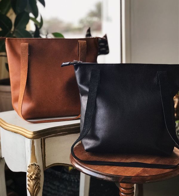 The Everyday Totes in Tan and Black