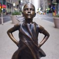 Screengrab from State Street Global Advisors - Fearless Girl .