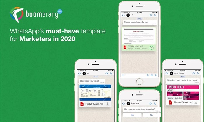 Be the first to use Whatsapp rich media templates!