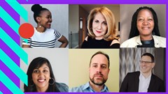 Tshegofatso Phetlhe, art director at M&C Saatchi; Ann Nurock, senior partner: Relationship Audits and Management; Hellen Ndebele of Everlytic, Thalissa Pillay, NetFlorist marketing manager; Riaan Wolmarans, head of digital: media at Arena Holdings and Timothy Spira, global head of digital content at Investec.