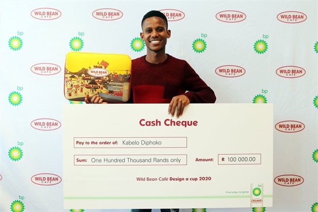 Wild Bean Café Design-A-Cup winner has his future studies secured