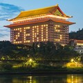 The Grand Hotel Taipei in Taiwan lights up rooms to mark five days with no new COVID-19 cases.