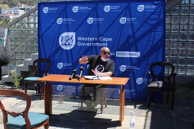 Albert Fritz, Western Cape Minister for Community Safety, at the release of a report by the provincial Court Watching Brief on Wednesday. Photo: Mary-Anne Gontsana / GroundUp