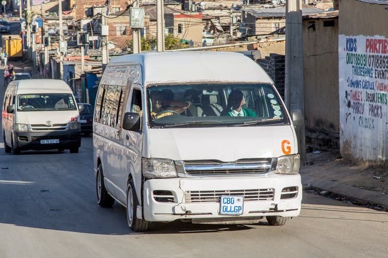 Minibus taxis in Alexandra township, Johannesburg. Andrea Lindner/picture alliance/Getty Images