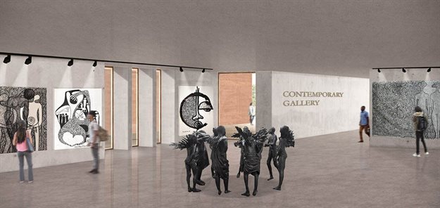 Contemporary gallery. All images courtesy of Adjaye Associates