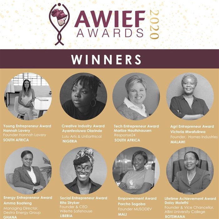 Winners of the 2020 AWIEF Awards announced