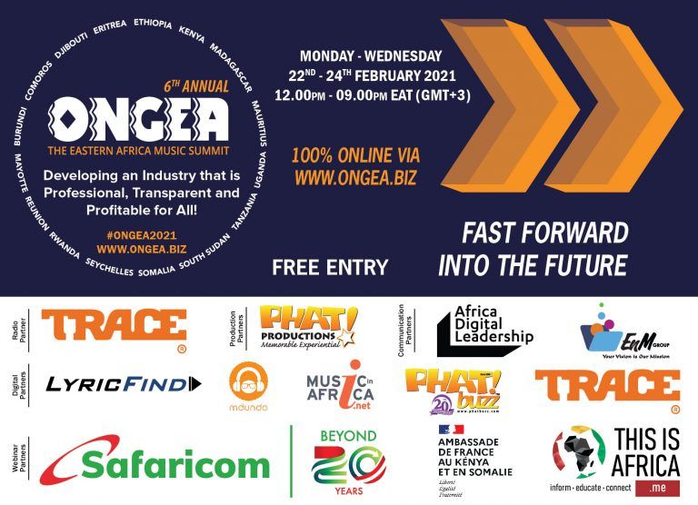 2021 Ongea! Eastern Africa Music Summit to be held online for free