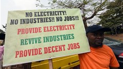 Several protests have trailed the privatisation of the power sector in Nigeria. Pius Utomi Ekpei/AFP via Getty Images