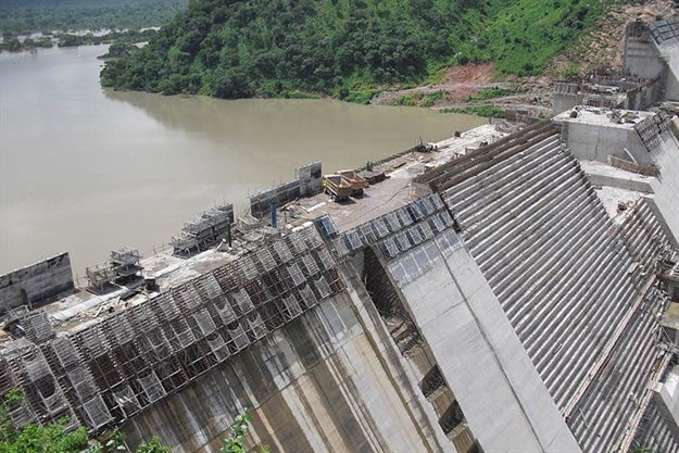 The Bui Dam was the subject of political contestation during its construction. ,