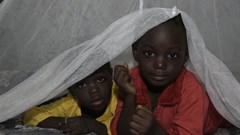 The world spends billions on treated mosquito nets each year. Irene Abdou / Alamy Stock Photo