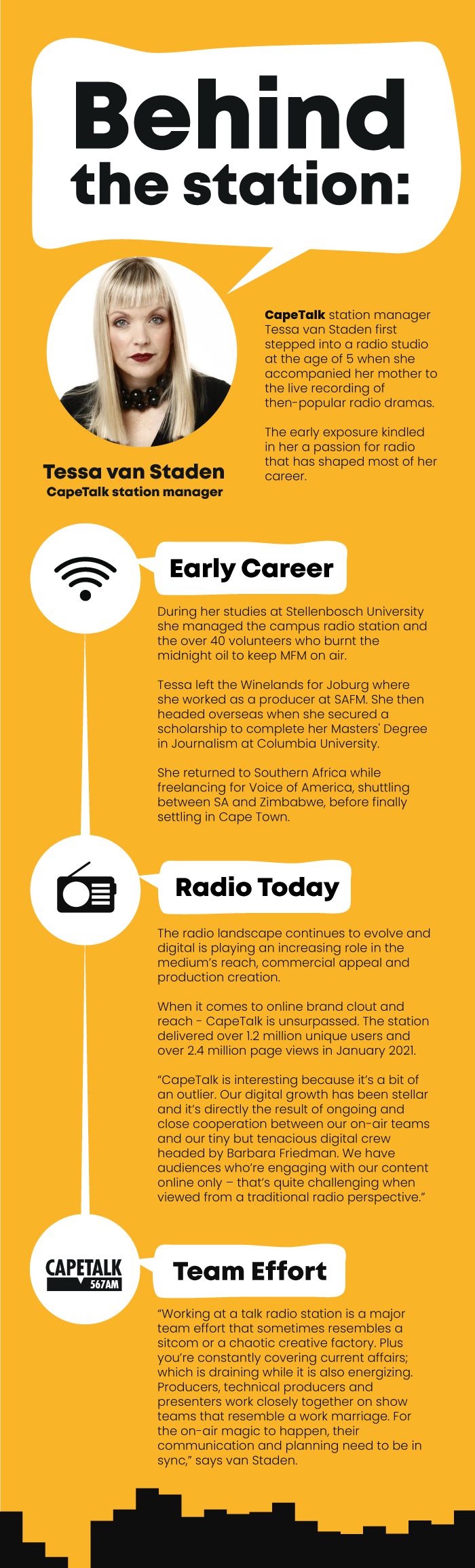 Behind the station: Tessa van Staden, CapeTalk station manager