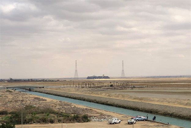 A ship sails through Suez Canal as traffic resumes after a container ship that blocked the waterway was refloated. Reuters/Ahmed Fahmy