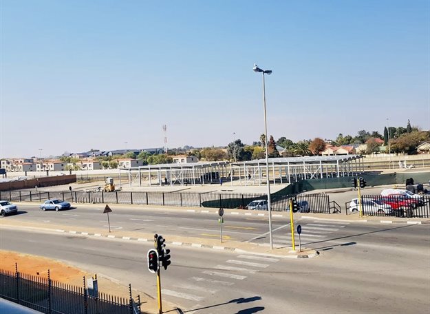 East Rand Mall currently upgrading the taxi rank.